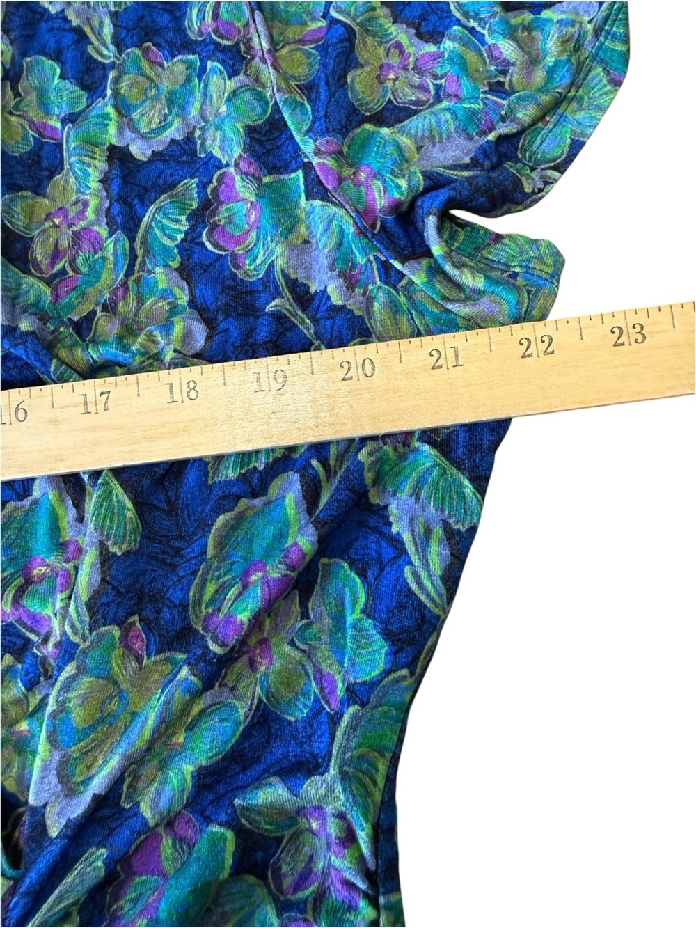 Soft Surroundings Floral Giselle Faux Wrap Cottage Core Garden Country Travel 1X - Picture 8 of 12